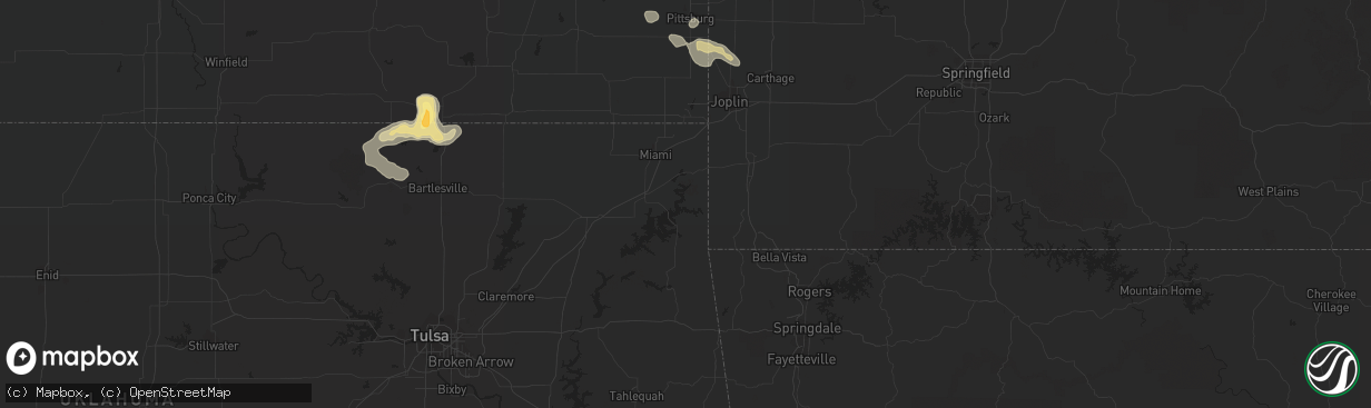 Hail Map In Pittsburg Ks On August 16 2022 Hailtrace